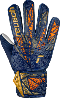 Reusch Attrakt Starter Grip 5470814 4410 blue orange gold front